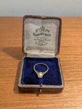 9ct Gold Pearl Ring Size 2.5 Grams Size Q Hallmarked 9ct
