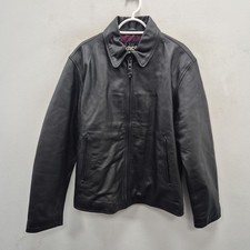 Schott LC5100 Black Cowhide Leather Biker Rider Motorcycle Bomber Jacket Size XL