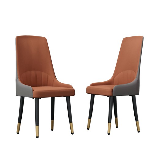Modern faux leather dining - faux,