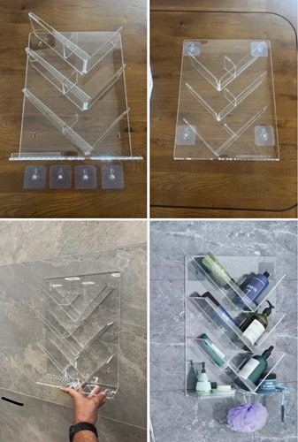 Clear acrylic wall - clear,