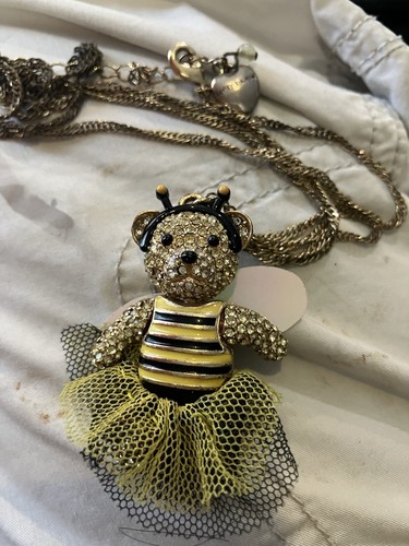 Betsey johnson necklace teddy - johnson,