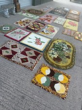 Vintage wool rugs joblot - 21,