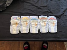 5 Vintage Pampers Active Fit Size 5+ Nappies 