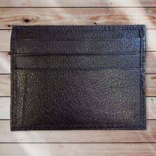 Brown Genuine Leather Ultra Slim Credit Card Holder Purse Wallet ID Holder Gift