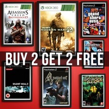 Retro 2000s Video Game Posters