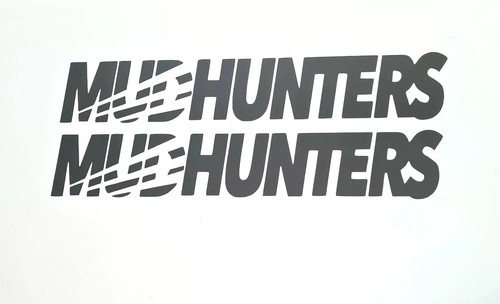 Mud hunters stickers vinyl - x,