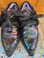 irregular choice wizzi wazzi size 6 shoes sequins party Christmas