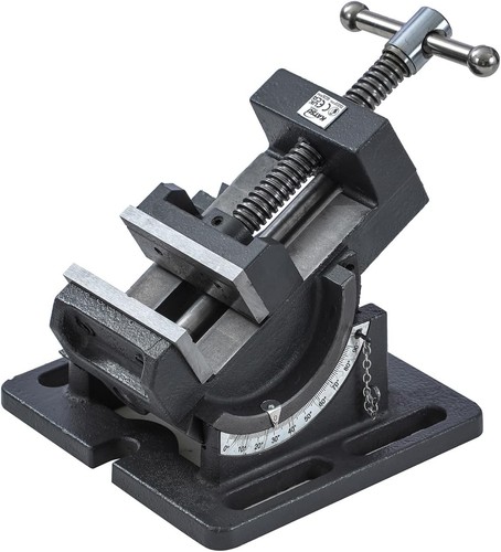 Tilting drill press vice - tilting,