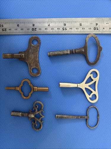 Vintage clock winding keys - vintage,