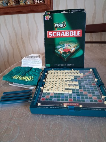 Travel scrabble board - scrabble, game