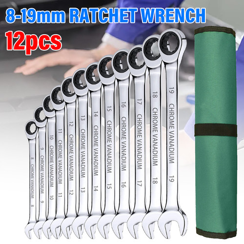 12pcs set ratchet spanners - 12pcs/set,