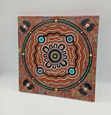 Julie Page Australian Aboriginal Picture. Original & Signed 2011. 30cm by 30cm