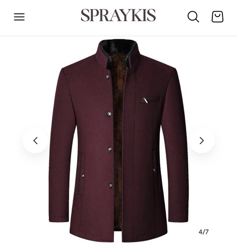 Men cashmere trench coat - cashmere,