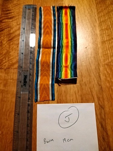 Ww1 silk medal ribbons - silk,