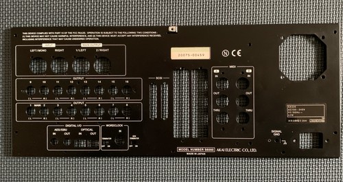 Akai s6000 sampler rear - rear,