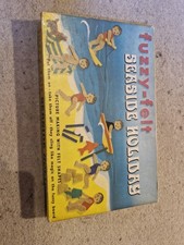 Vintage Fuzzy Felt Seaside