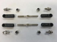 Kamtec TURNBUCKLE SET Banger Hot Rods 1300 Stock Car track rod Balls Cups