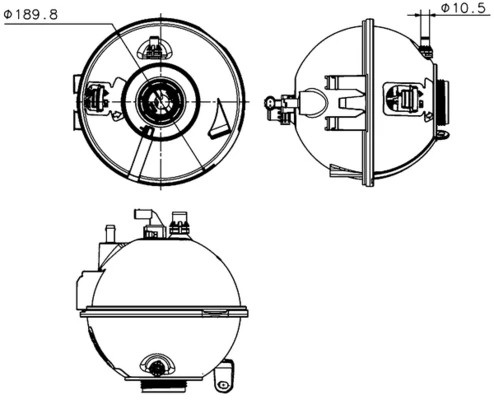 Expansion tank coolant fits - coolant,