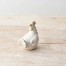 Natural Chicken Ornament, 8cm