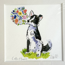 Clinton Banbury Collie Flowers