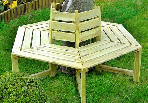Wooden tree seat - tree,
