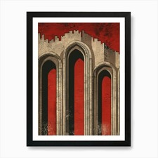 Gates Of Hell Art Print Framed