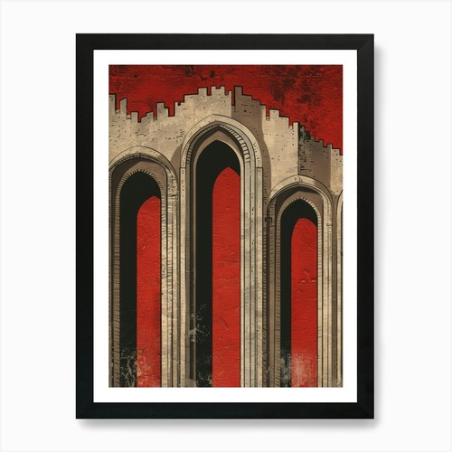 Gates hell art print framed - hell,