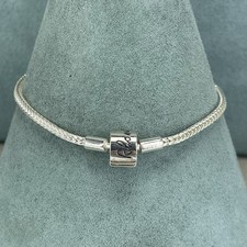 Rhona Sutton charm bracelet 925 sterling silver fox tail link chain starter 7.5'