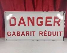 Vintage French Enamel "Danger"