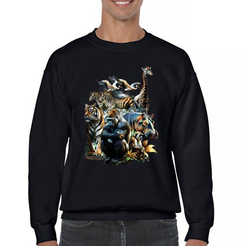 Zoo collage sweatshirt gorilla - zoo,