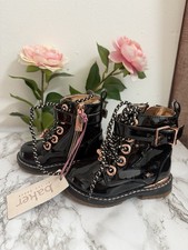 Baby Girls Toddler Kids Black Bow Ted Baker  Boots Size UK 4 BNWT