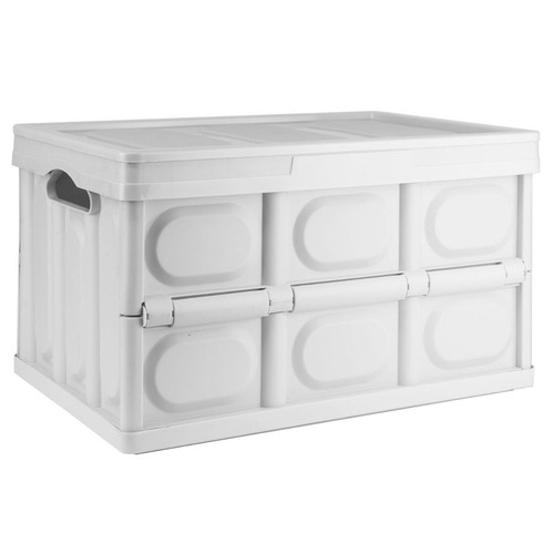Folding storage box white - box,