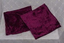 Two DUNELM soft crushed velvet