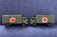  X2  Lesney, No.63. Service Ambulance Ford 3 Ton 4x4, Red Cross, Military