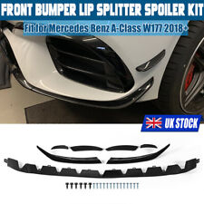 FOR MERCEDES A CLASS W177 A35 A180 A200 AMG FRONT BUMPER SPLITTER AERO KIT 2019+