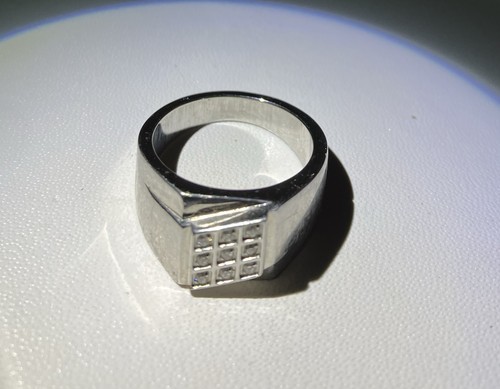 Mens stainless steel ring - stainless,