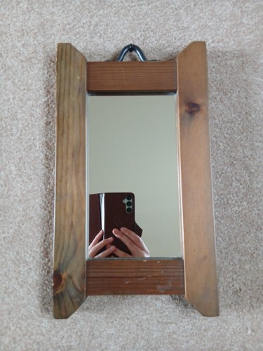 Vintage small wooden wall - wooden,