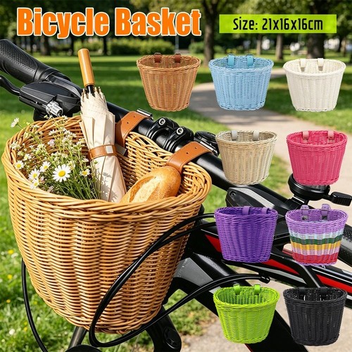 Wicker bicycle basket - wicker,