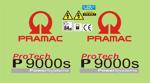 Pramac p9000s generator - p9000s, decal