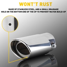 Car Rear Dual Exhaust Pipe