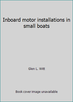 Inboard motor installations - , in