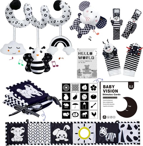 Black and white baby - baby, sensory