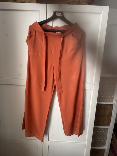 Women orange trousers - orange,