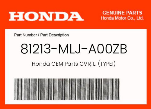 Honda genuine cvr - cvr,, l.