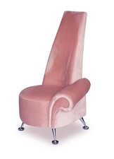 Highback Armchair Velvet Pink