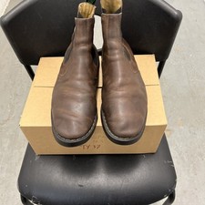 Solovair Mens Dealer Slip On Boots Size 10.5 Brown 