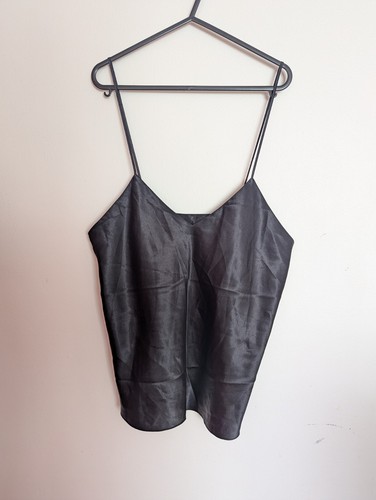 Black satin like women - black,