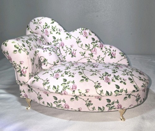 Pink floral chaise lounge - pink,