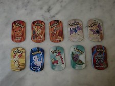 10 X Pokemon Metal Tags Tag Bundle Mewtwo, Ho-oh Deoxys And More!