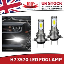 2Pcs 70W H7 LED Headlight Fog